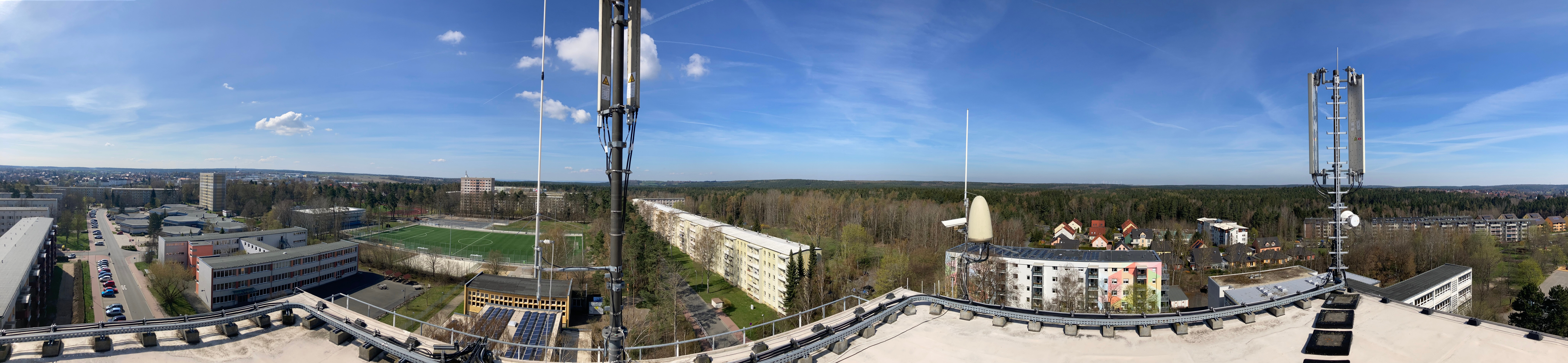 Panoramic view from DB0HDF